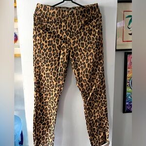 Levi’s leopard print pull on jeggings